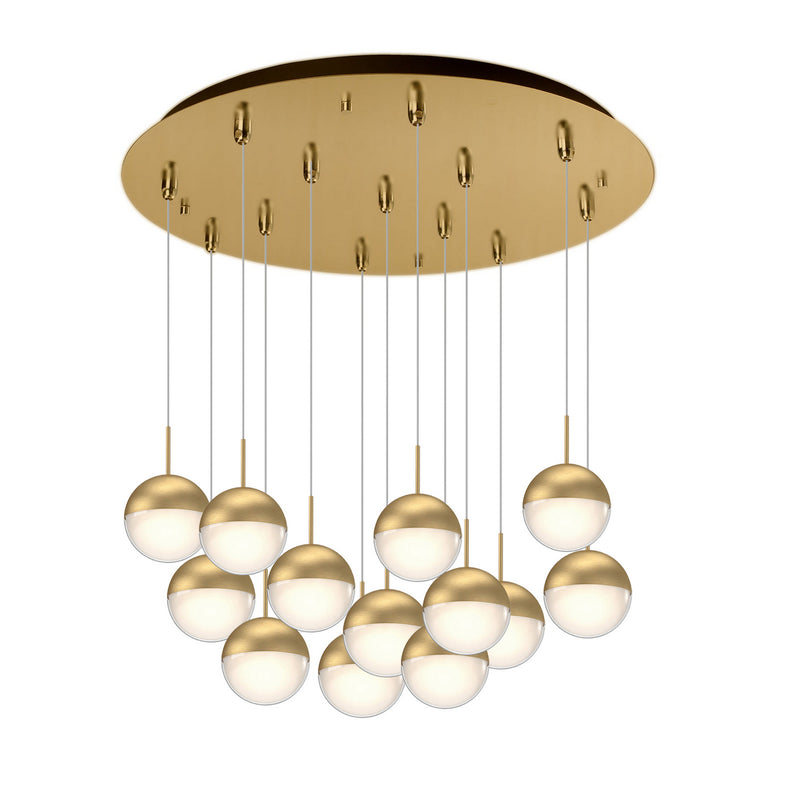 Kuzco Lighting MP402801BG-13 LED Pendant, Brushed Gold