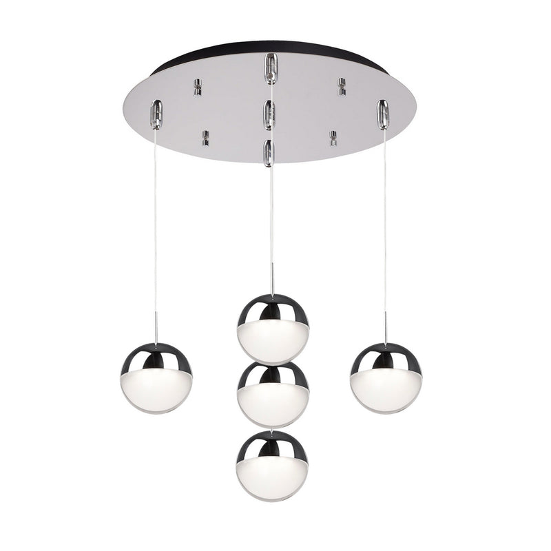 Kuzco Lighting MP402801CH-05 LED Pendant, Chrome