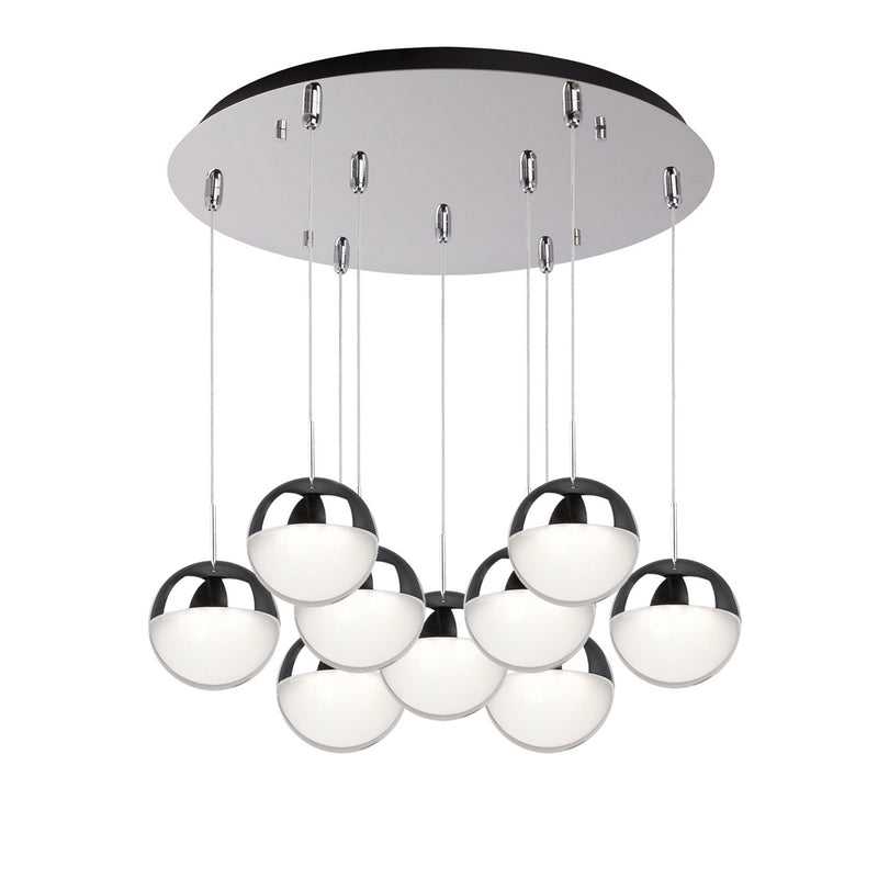 Kuzco Lighting MP402801CH-09 LED Pendant, Chrome