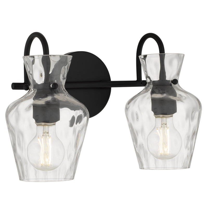 Quoizel HLL8614MBK Two Light Vanity, Matte Black