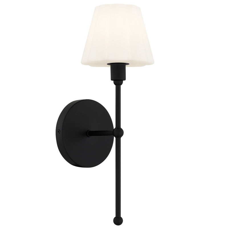 Quoizel IRE8705MBK One Light Wall Sconce, Matte Black