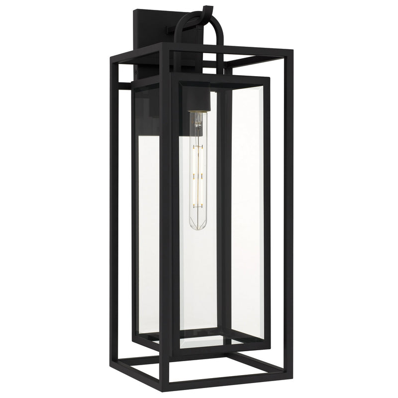 Quoizel JAY8409MBK One Light Outdoor Wall Lantern, Matte Black