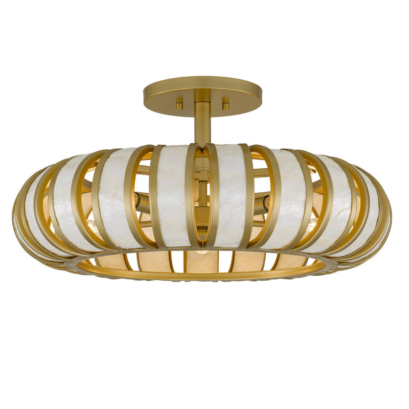 Quoizel KNIG1722SGD Five Light Semi-Flush Mount, Soft Gold