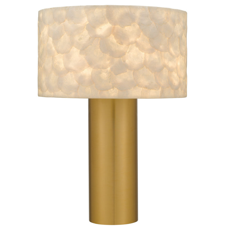 Quoizel LEL6220BRG One Light Table Lamp, Brushed Gold