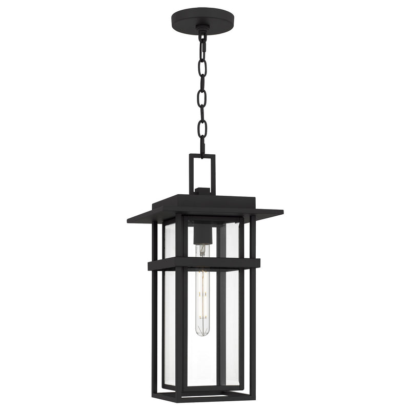 Quoizel MORG1910EK One Light Outdoor Hanging Lantern, Earth Black
