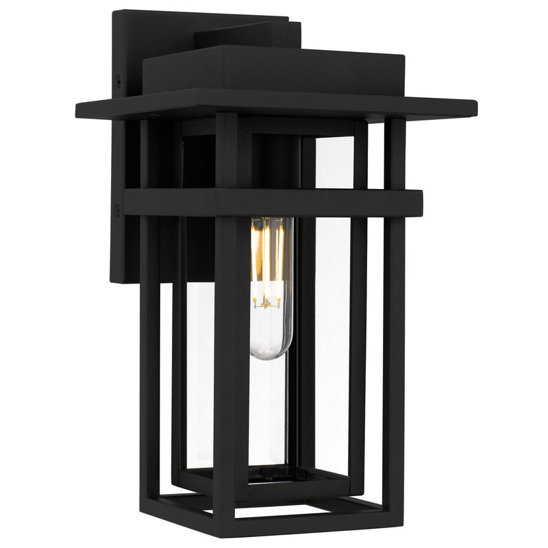 Quoizel MORG8407EK One Light Outdoor Wall Lantern, Earth Black