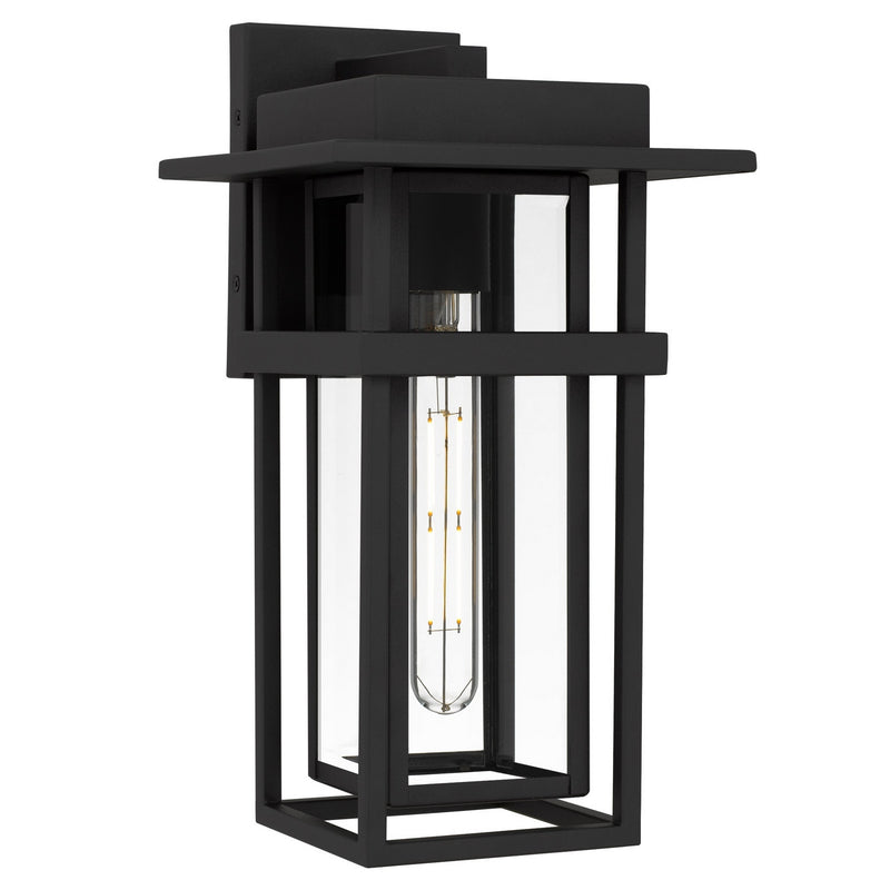 Quoizel MORG8408EK One Light Outdoor Wall Lantern, Earth Black