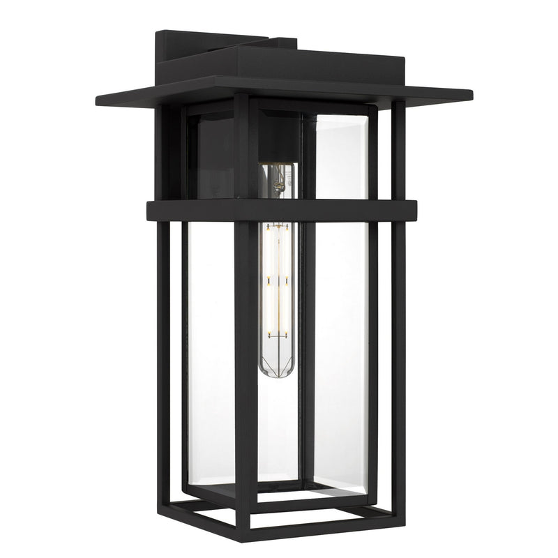 Quoizel MORG8410EK One Light Outdoor Wall Lantern, Earth Black