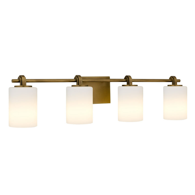 Quoizel MORR8632WS Four Light Vanity, Weathered Brass