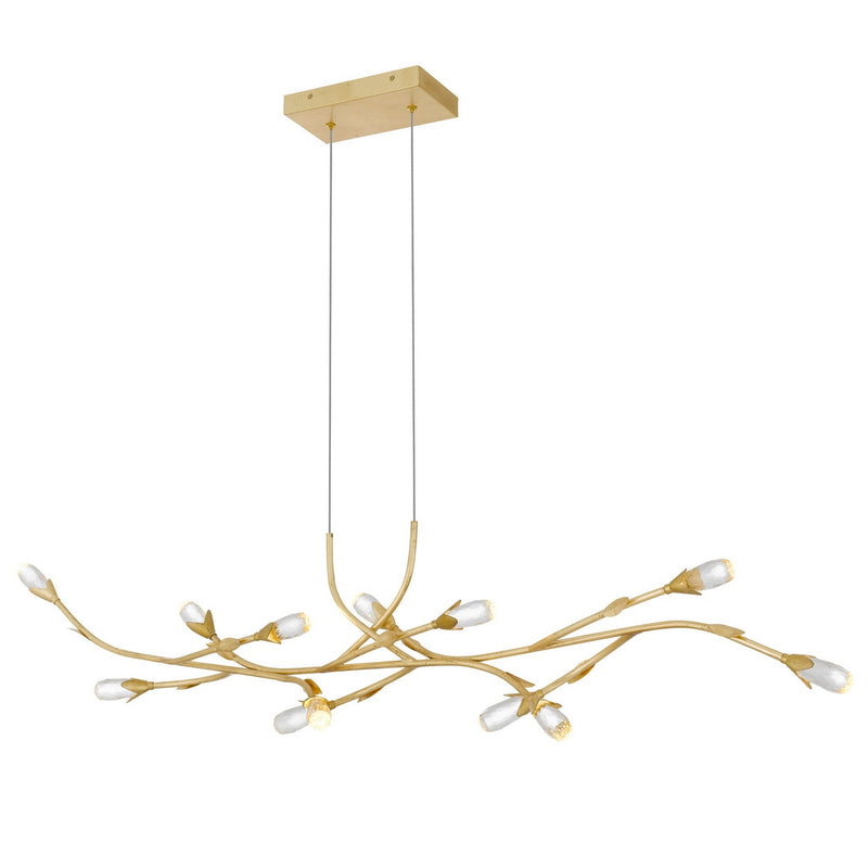 Quoizel PCCOR1250GFL LED Island Pendant, Gold Leaf