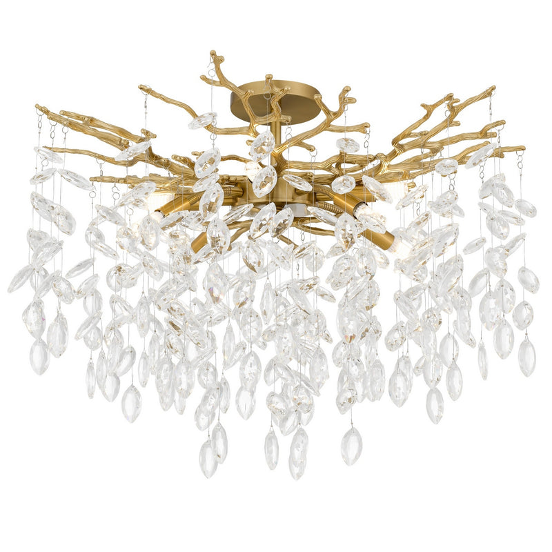 Quoizel PCISO1726BRG LED Semi-Flush Mount, Brushed Gold