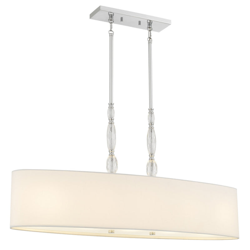 Quoizel STON542C Five Light Island Pendant, Polished Chrome