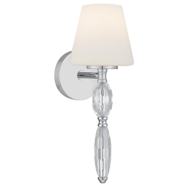 Quoizel STON8706C One Light Wall Sconce, Polished Chrome