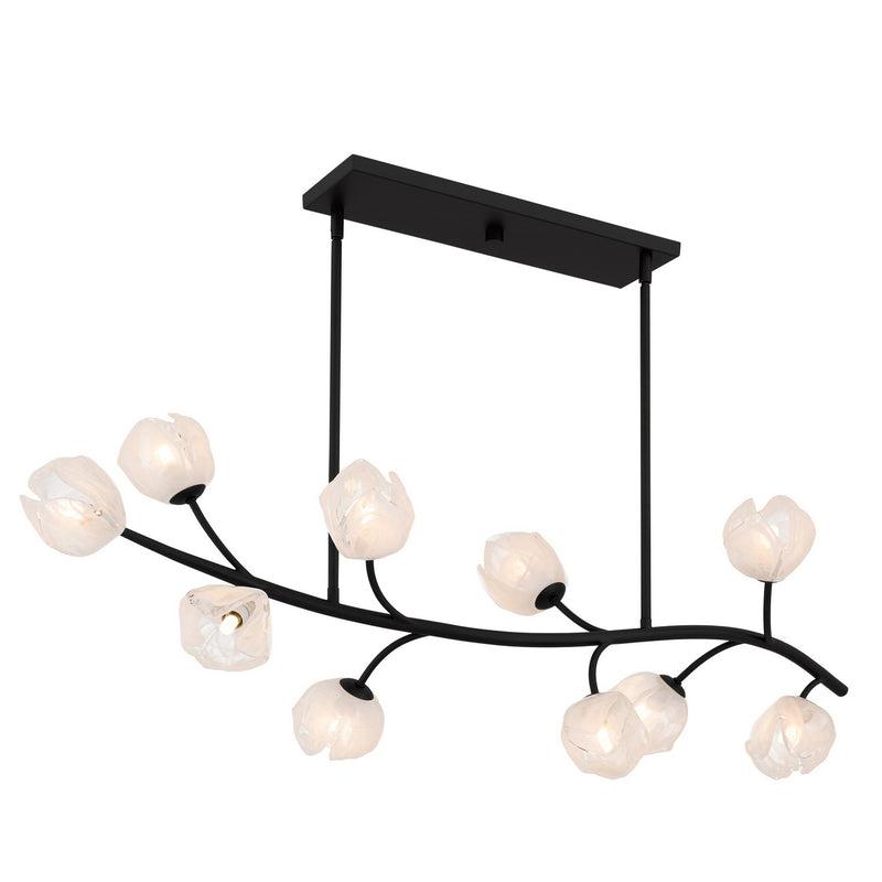 Quoizel WALK1048MBK Ten Light Island Pendant, Matte Black