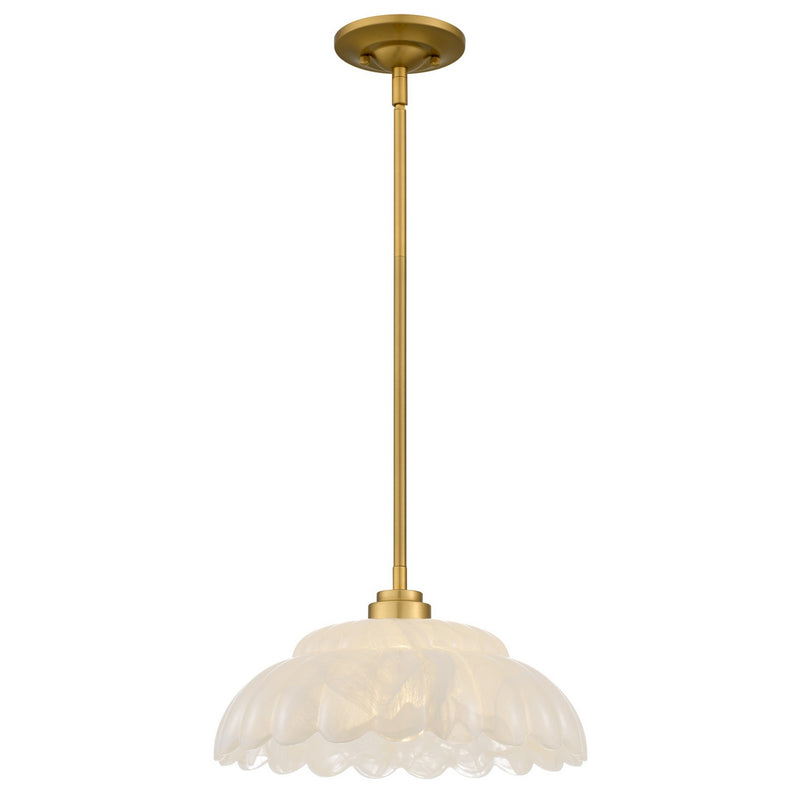 Quoizel WHP1814BRG One Light Pendant, Brushed Gold