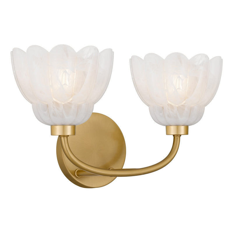 Quoizel WHP8615BRG Two Light Vanity, Brushed Gold