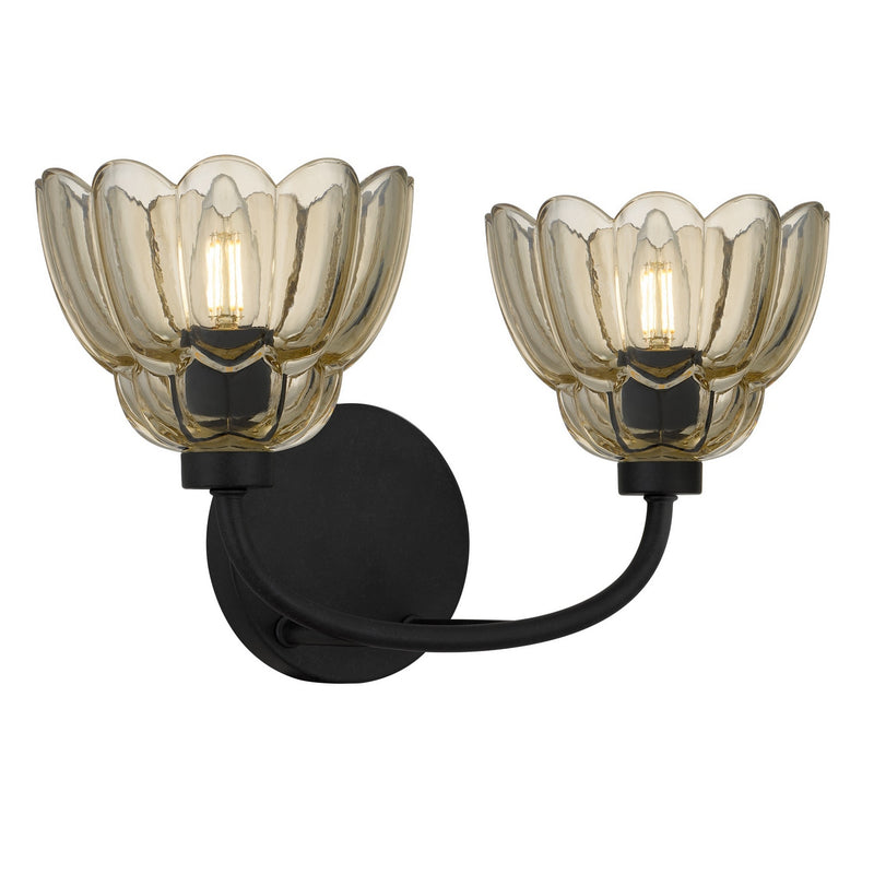 Quoizel WHP8615MC Two Light Vanity, Mottled Cocoa