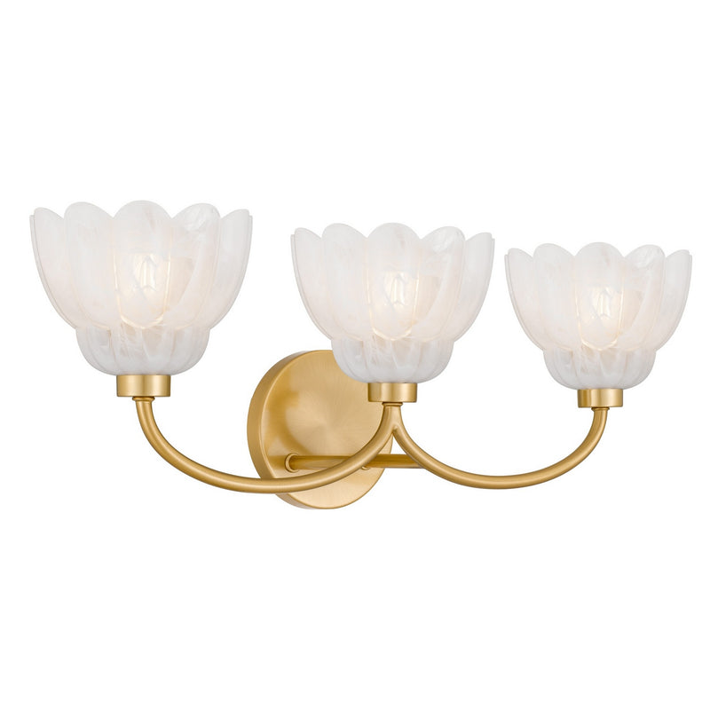 Quoizel WHP8623BRG Three Light Vanity, Brushed Gold