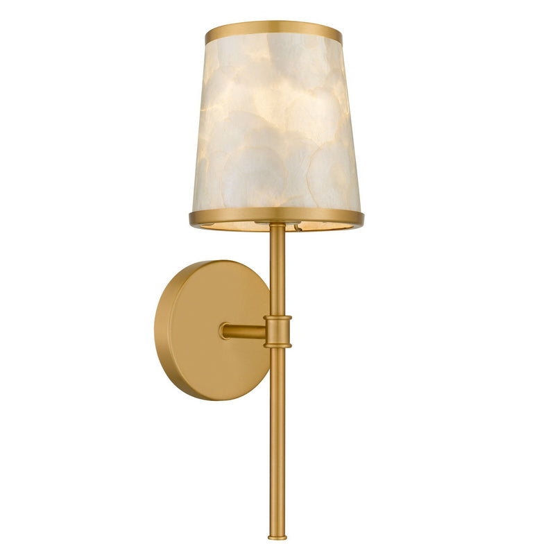 Quoizel WIND8706BRG One Light Wall Sconce, Brushed Gold