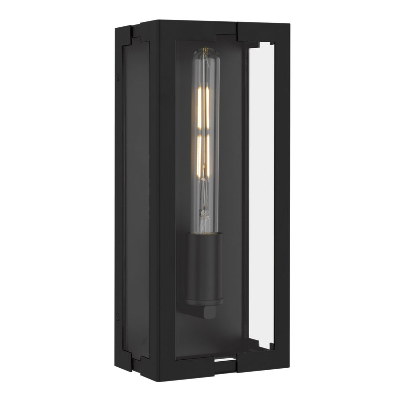 Quoizel YOUN8406MBK One Light Outdoor Wall Lantern, Matte Black