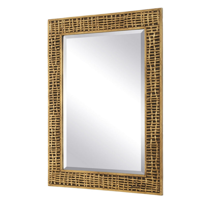 Uttermost 08288 Mirror, Antiqued Gold Leaf