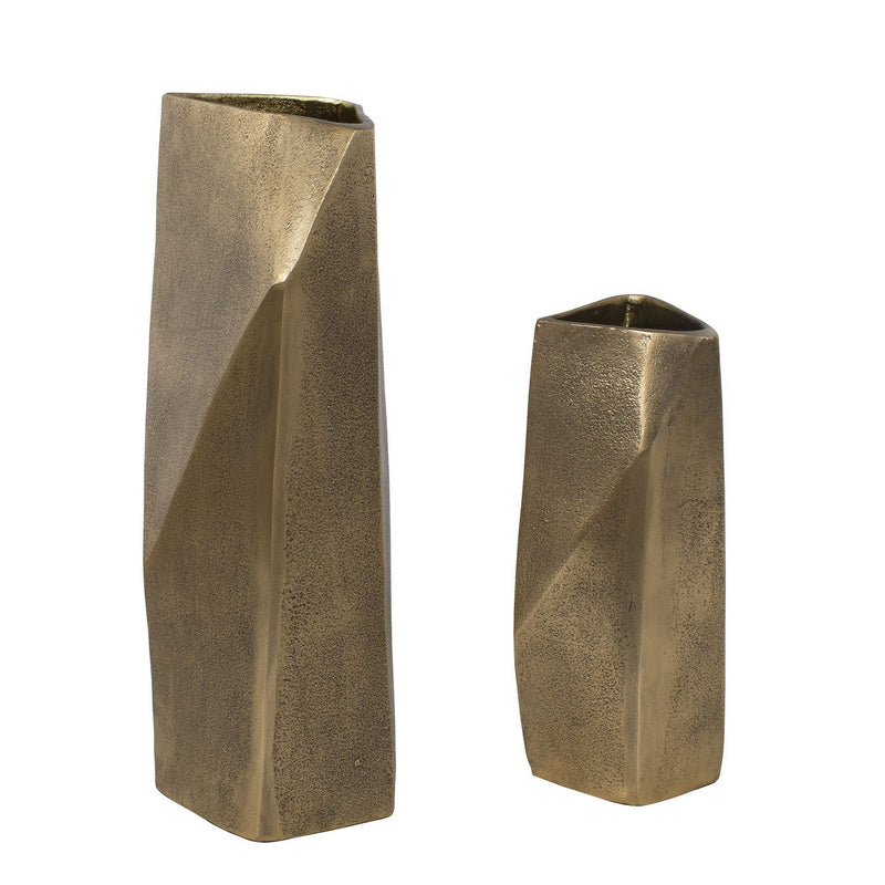 Uttermost 18310 Vases Set/2, Antique Brass