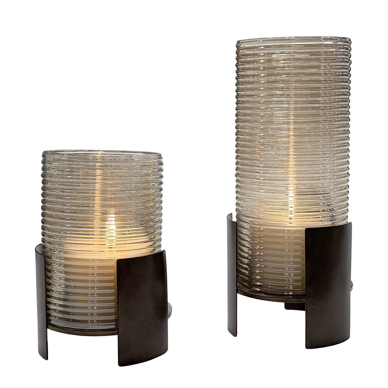 Uttermost 18312 Candleholders Set/2, Dark Bronze
