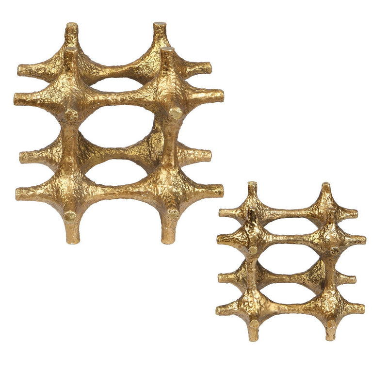 Uttermost 18314 Sculptures Set/2, Antique Brass