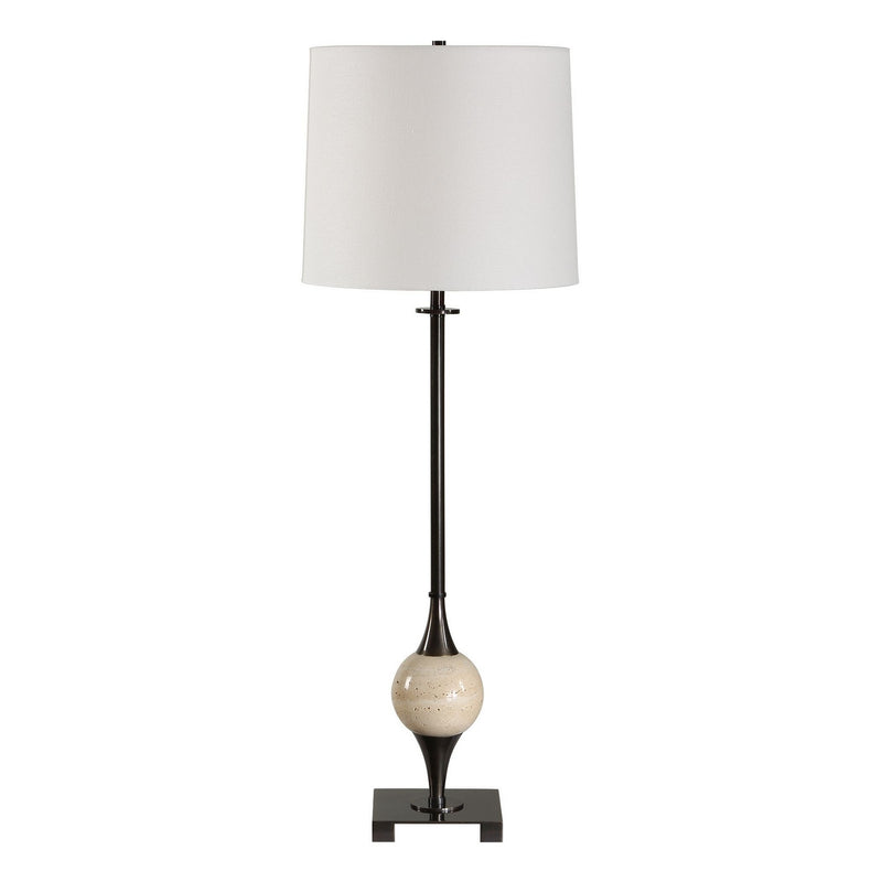 Uttermost 30650-1 One Light Buffet Lamp, Dark Bronze
