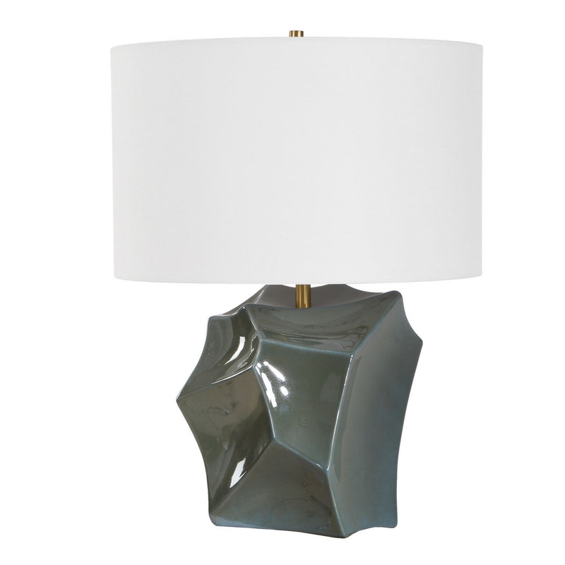 Uttermost 30662 One Light Table Lamp, Antique Brass