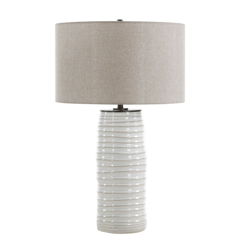Uttermost 30665 One Light Table Lamp, Sleek Black