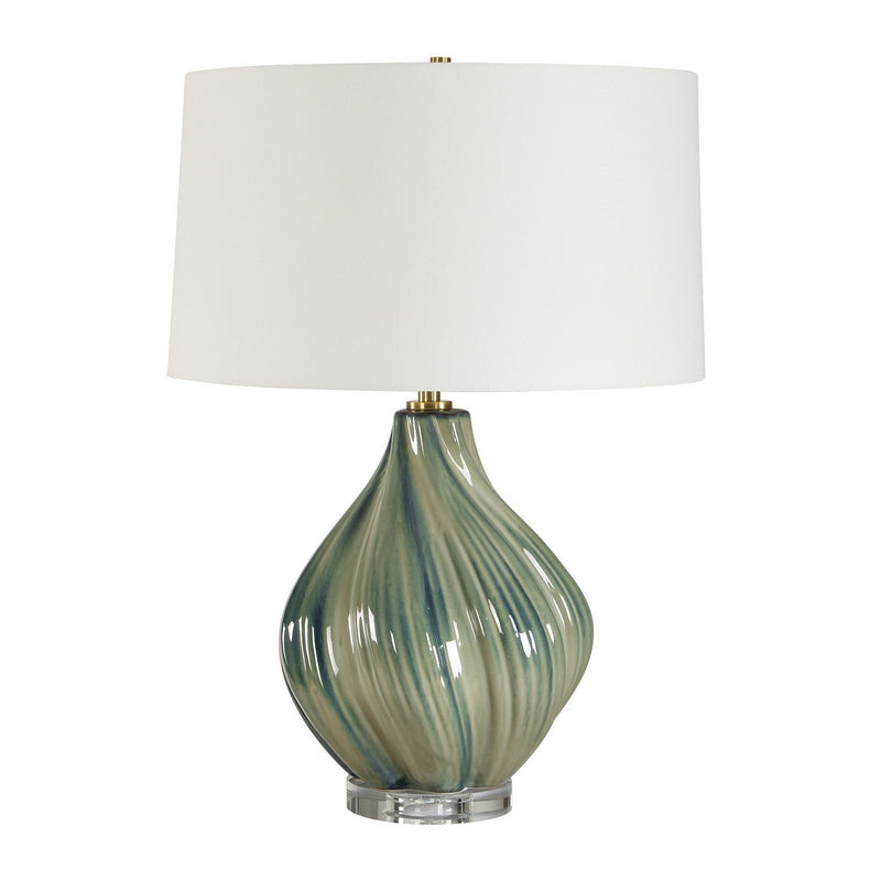 Uttermost 30666 One Light Table Lamp, Antique Brass