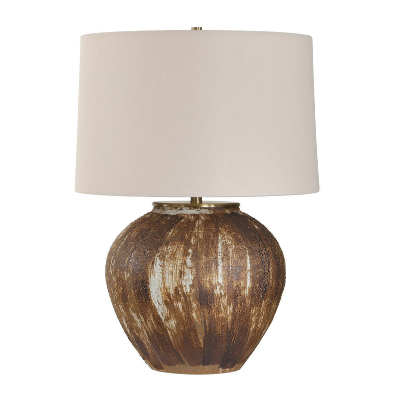 Uttermost 30667-1 One Light Table Lamp, Antique Brass