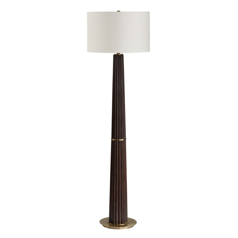 Uttermost 30671 One Light Floor Lamp, Antique Brass