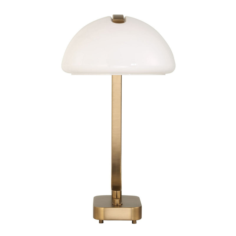Uttermost 30676-1 One Light Desk Lamp, Antique Brass