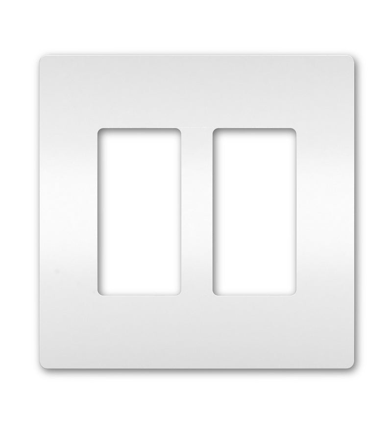 Legrand RWP262W Two-Gang Screwless Wall Plate White, White