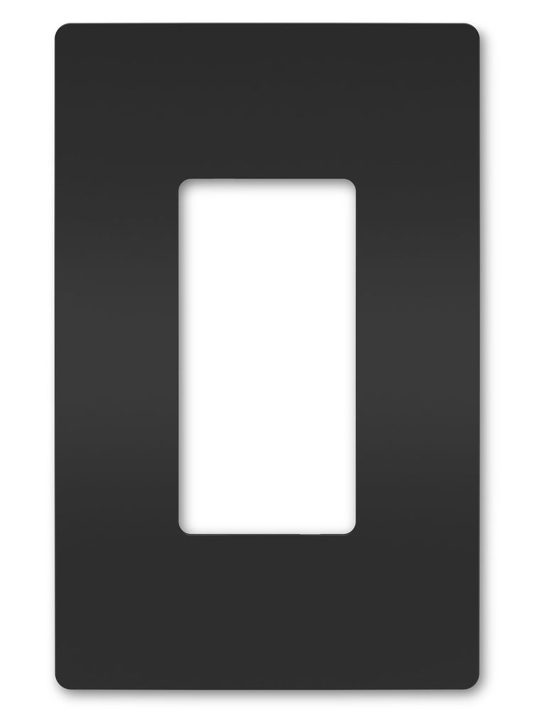 Legrand RWP26BK One-Gang Screwless Wall Plate, Black