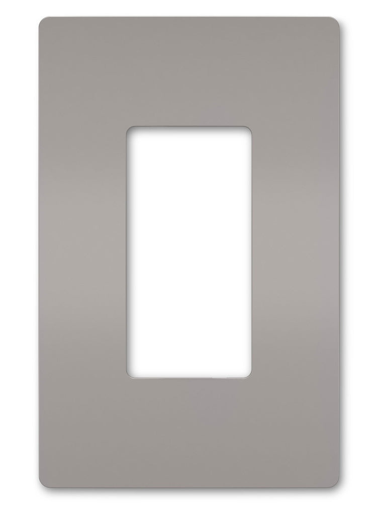 Legrand RWP26GRY One-Gang Screwless Wall Plate, Gray
