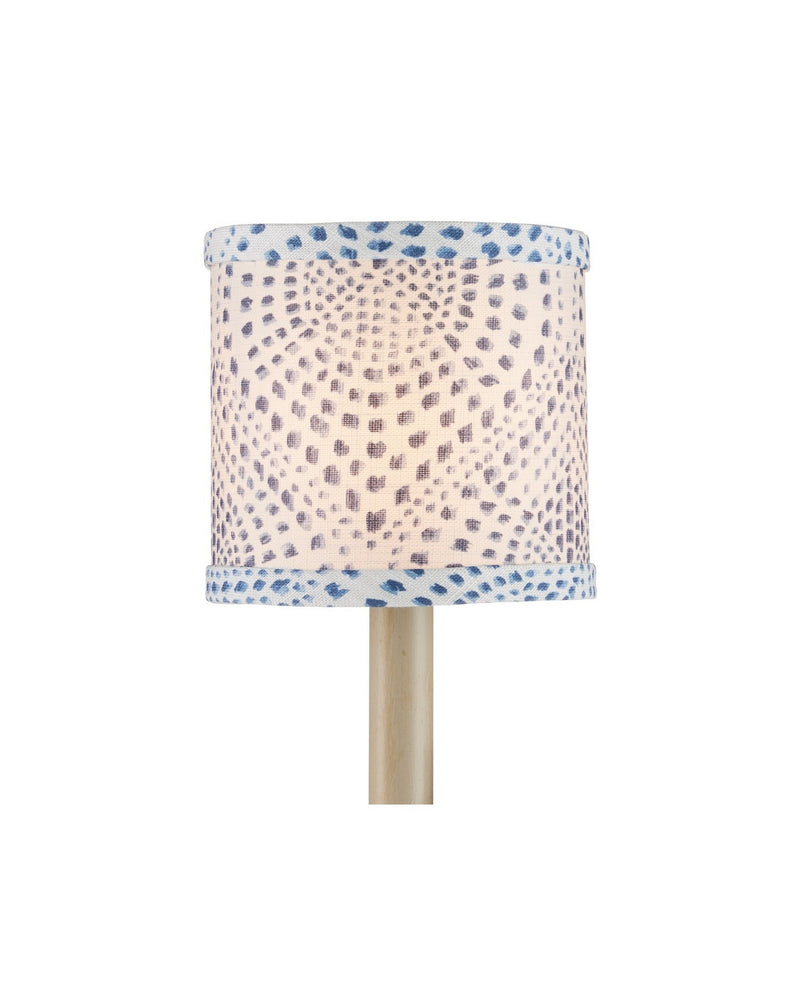 Currey and Company 0900-0063 Chandelier Shade, Blue / Ivory
