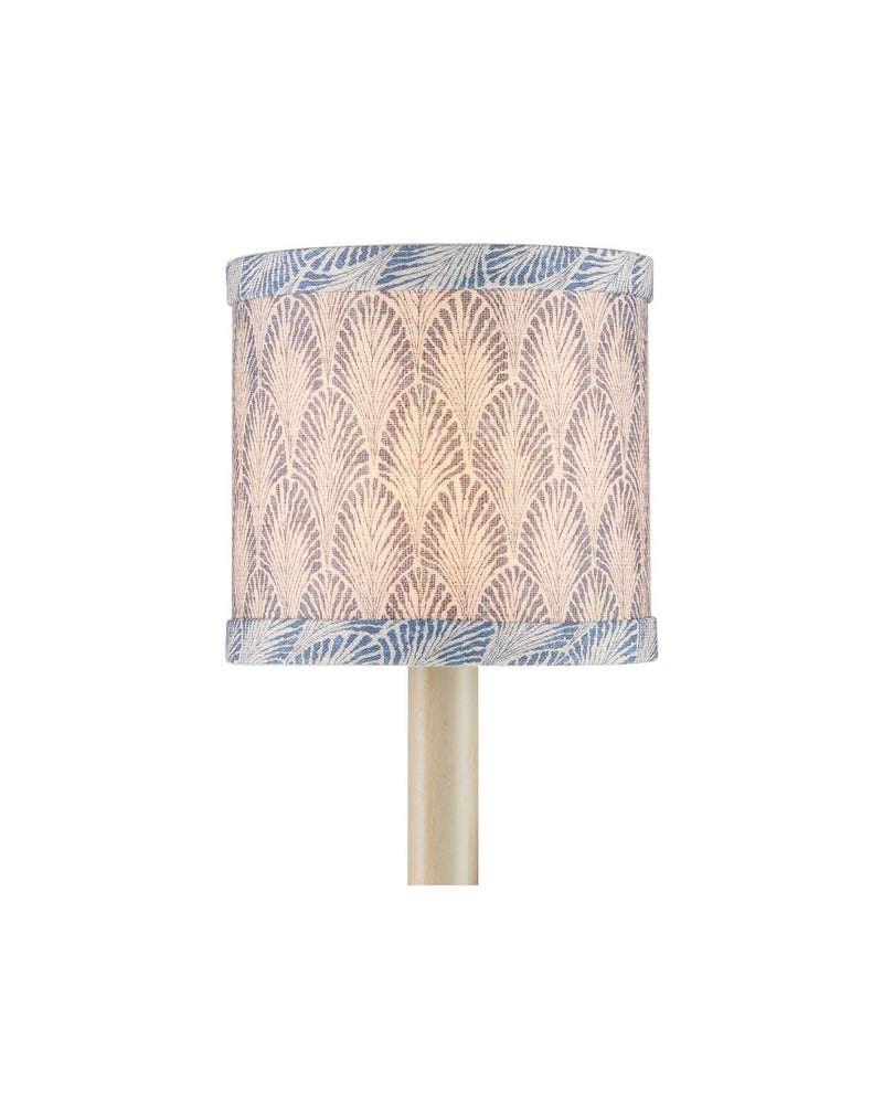 Currey and Company 0900-0064 Chandelier Shade, Blue / Ivory
