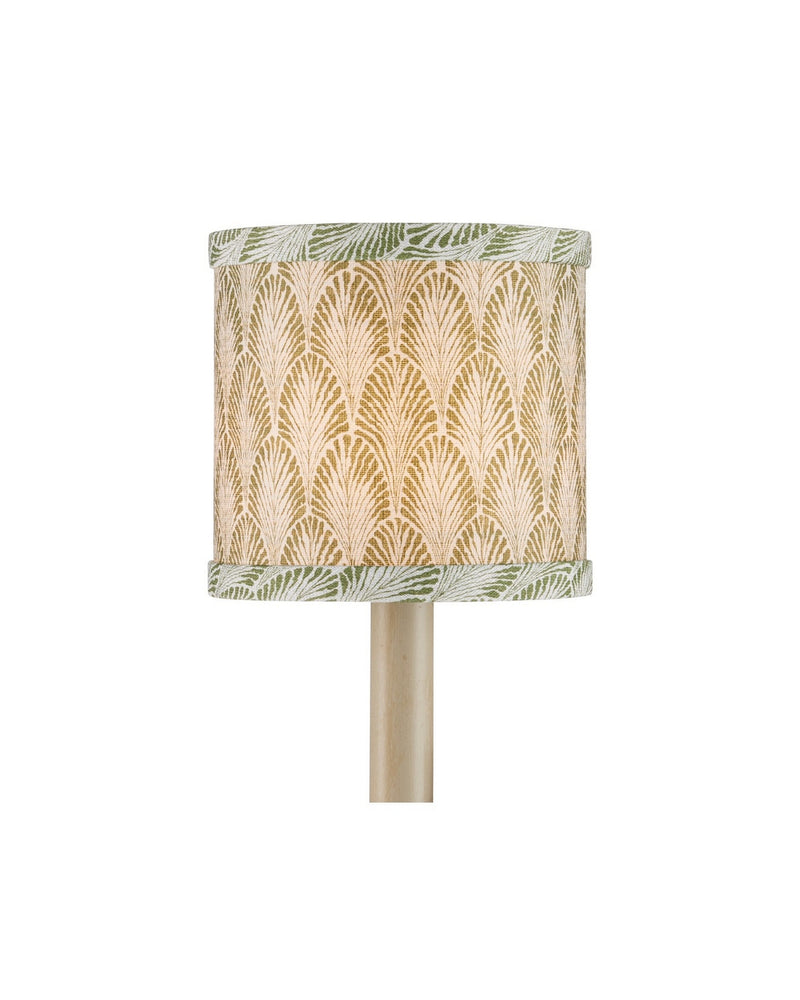 Currey and Company 0900-0065 Chandelier Shade, Green / Ivory