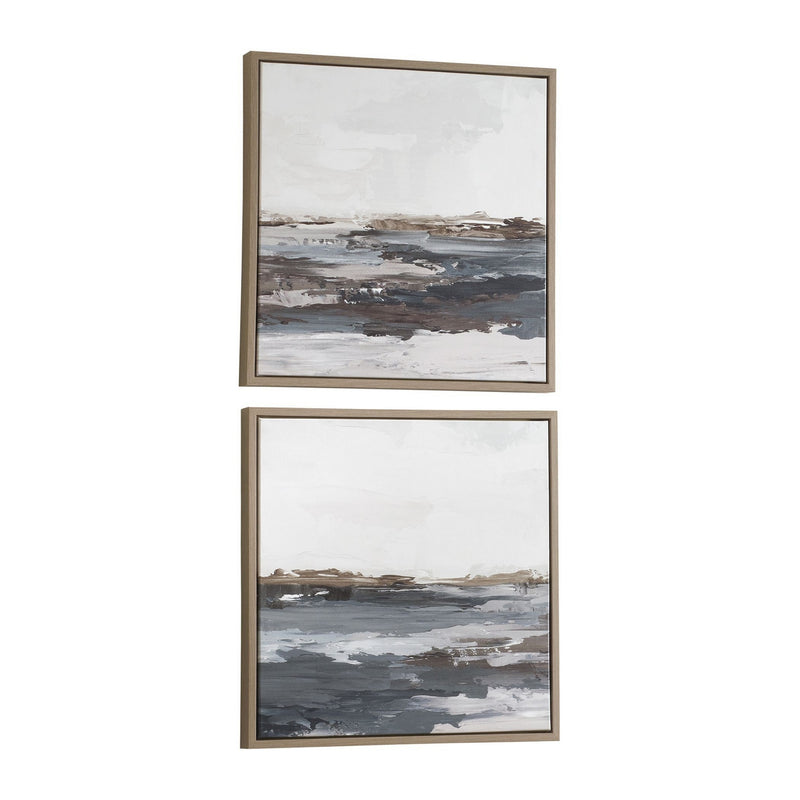 Uttermost 32541 Landscape Painting Set/2, Light Oak