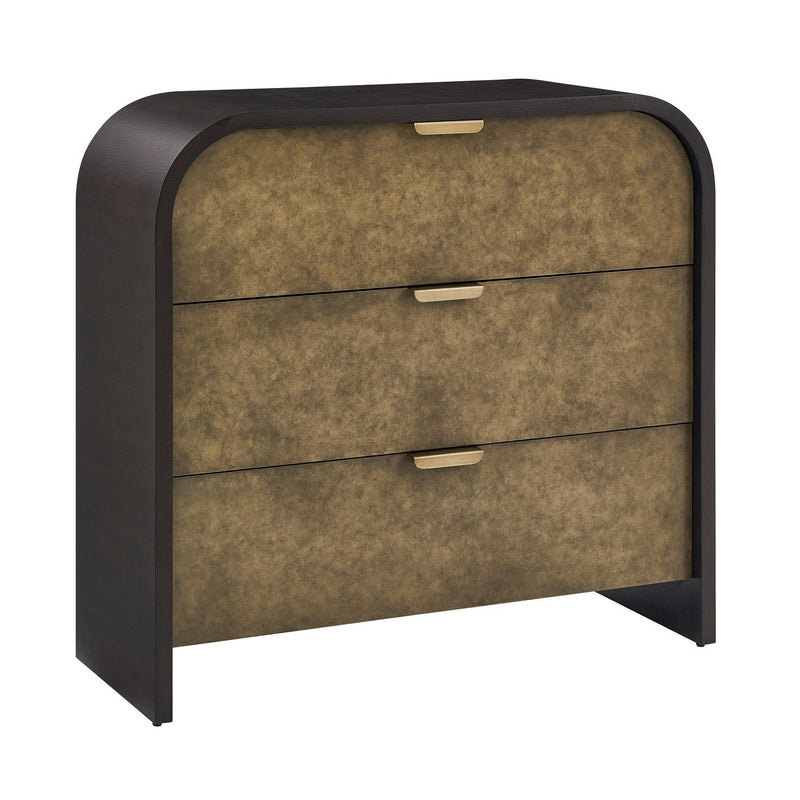 Uttermost 50327 Chest, Antique Gold