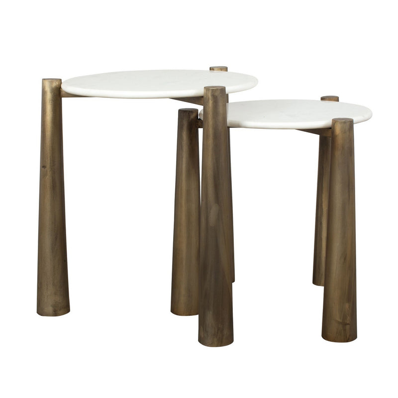 Uttermost 50336 Nesting Tables Set/2, Antique Gold