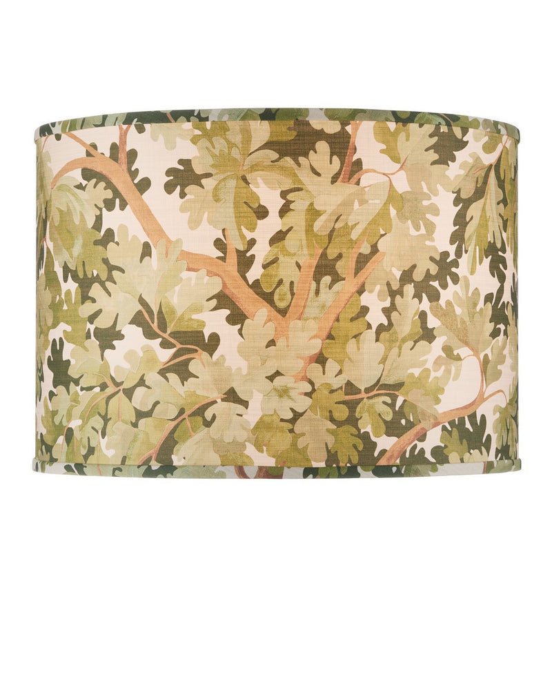 Currey and Company 0900-6012 Lamp Shade, Green / Brown / Ivory