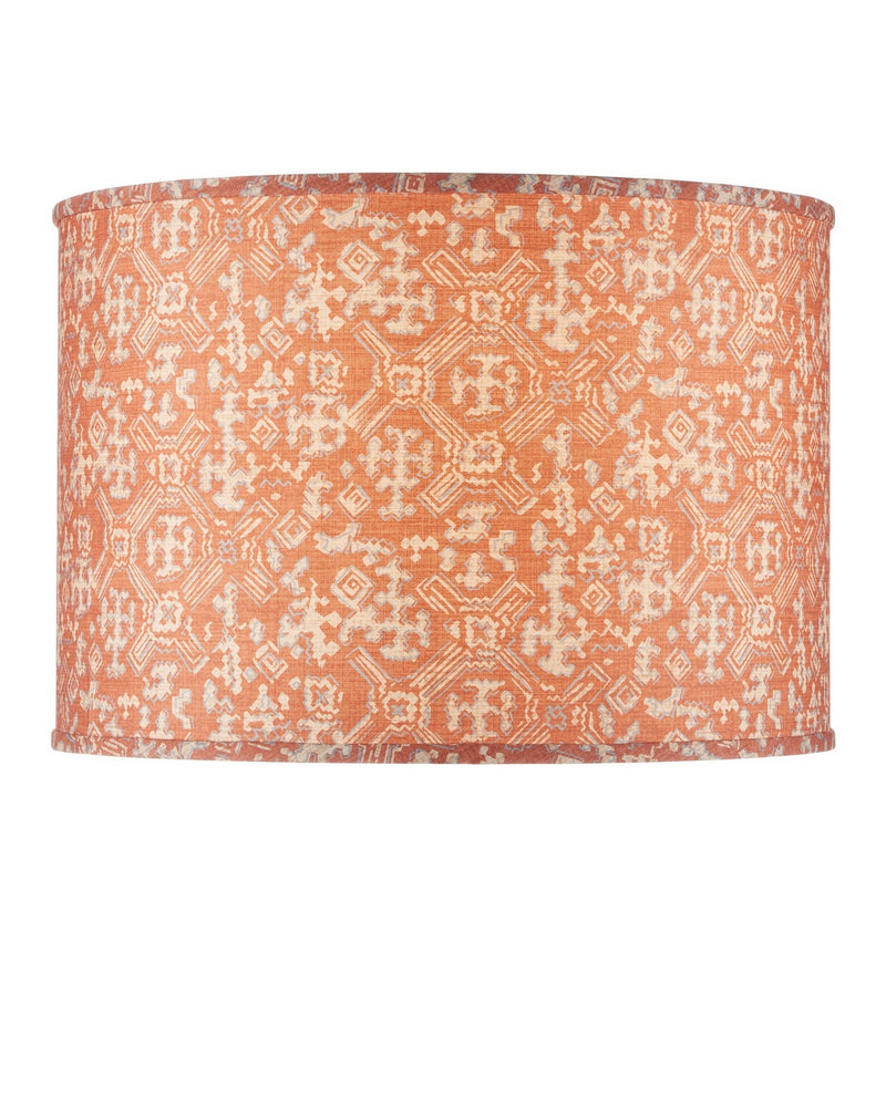 Currey and Company 0900-6014 Lamp Shade, Terracotta / Ivory