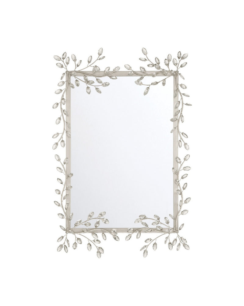 Currey and Company 1000-0162 Mirror, Clear / Silver Leaf