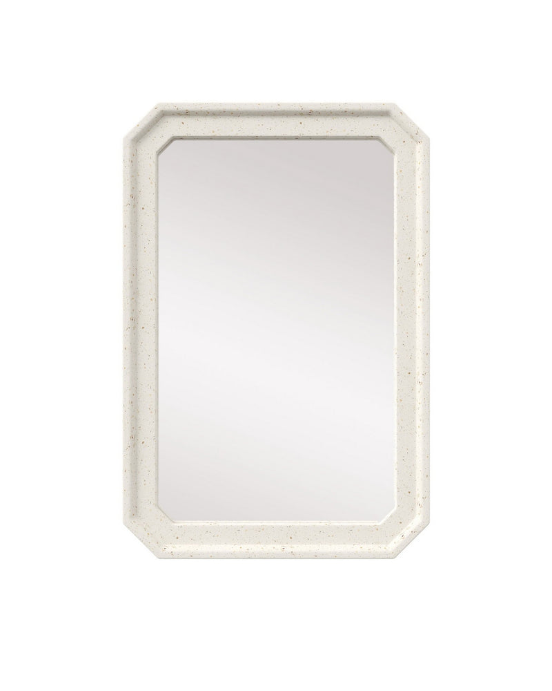 Currey and Company 1000-0163 Mirror, Ivory Terrazzo