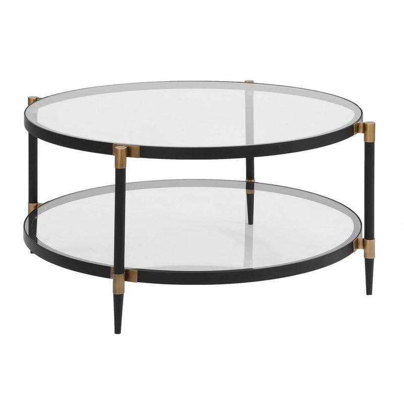 Uttermost 50361 Coffee Table, Black Iron