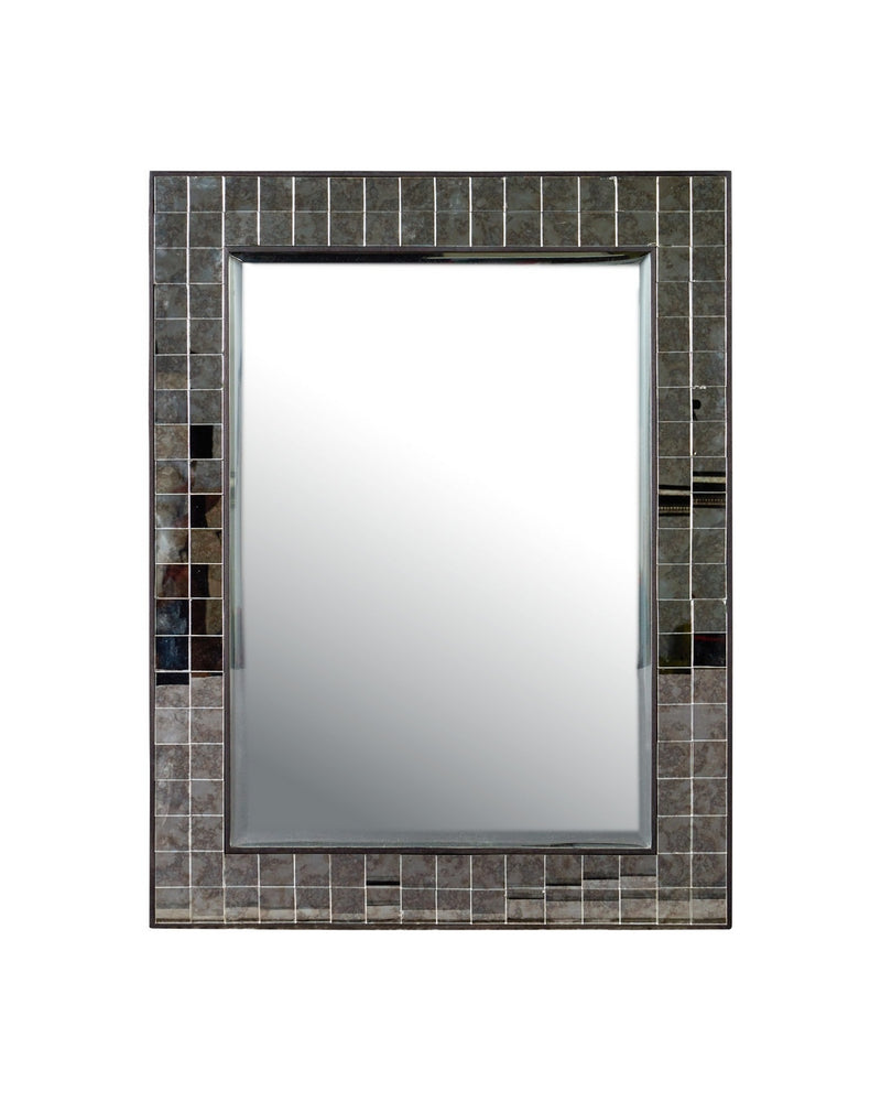 Currey and Company 1000-0166 Mirror, Ebony / Antique Mirror